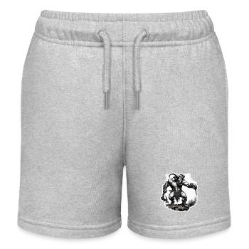 Minotaur / griechische Mythologie /Kreatur - Kinder Organic Joggingshorts Mini Bolter von Stanley/Stella - Grau meliert - Vorne