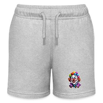 Clown / Circus / Carnival / Carnival / Playful - Kids Organic Sweat Shorts by Stanley/Stella - heather grey - Front