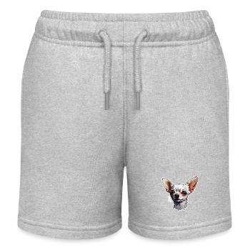 Chihuahua / petit chien / animal / minuscule / race - Short de jogging enfant bio Stanley/Stella - gris chiné - Devant