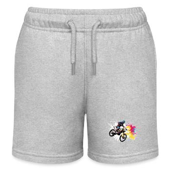 Motard / Motard / Motard / Deux-roues / Cross - Short de jogging enfant bio Stanley/Stella - gris chiné - Devant