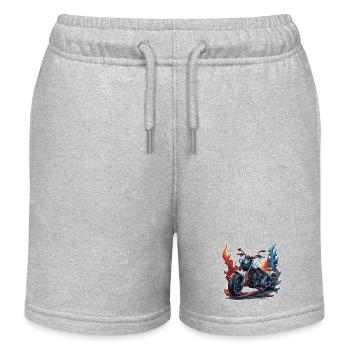 Motard / Motard / Motard / Deux-roues / Cross - Short de jogging enfant bio Stanley/Stella - gris chiné - Devant