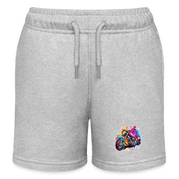 Motard / Motard / Motard / Deux-roues / Cross - Short de jogging enfant bio Stanley/Stella - gris chiné - Devant