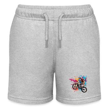 Motard / Motard / Motard / Deux-roues / Cross - Short de jogging enfant bio Stanley/Stella - gris chiné - Devant