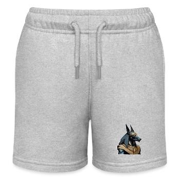 Ägypten / Pharao / Mumien / Hieroglyphen / Sphinx - Kinder Organic Joggingshorts Mini Bolter von Stanley/Stella - Grau meliert - Vorne
