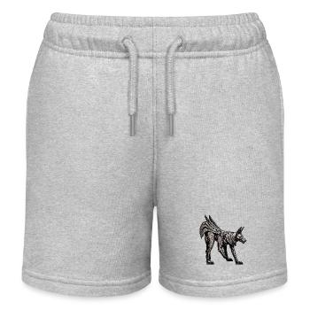 Ägypten / Pharao / Mumien / Hieroglyphen / Sphinx - Kinder Organic Joggingshorts Mini Bolter von Stanley/Stella - Grau meliert - Vorne
