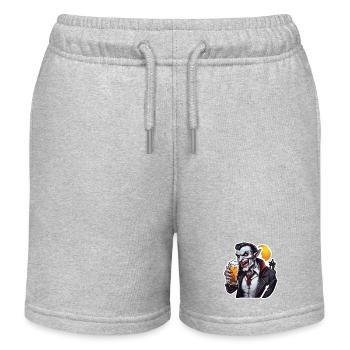 Vampir / Dracula / Blutsauger / Halloween / Mythos - Kinder Organic Joggingshorts Mini Bolter von Stanley/Stella - Grau meliert - Vorne