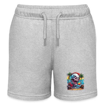Vampir / Dracula / Blutsauger / Halloween / Mythos - Kinder Organic Joggingshorts Mini Bolter von Stanley/Stella - Grau meliert - Vorne