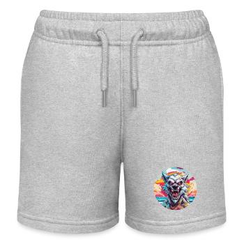Werwolf / Vollmond / Wesen / Verwandlung / Fluch - Kinder Organic Joggingshorts Mini Bolter von Stanley/Stella - Grau meliert - Vorne