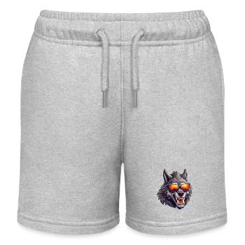 Werwolf / Vollmond / Wesen / Verwandlung / Fluch - Kinder Organic Joggingshorts Mini Bolter von Stanley/Stella - Grau meliert - Vorne