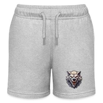Werwolf / Vollmond / Wesen / Verwandlung / Fluch - Kinder Organic Joggingshorts Mini Bolter von Stanley/Stella - Grau meliert - Vorne