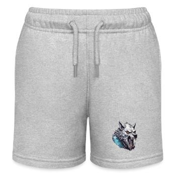 Werwolf / Vollmond / Wesen / Verwandlung / Fluch - Kinder Organic Joggingshorts Mini Bolter von Stanley/Stella - Grau meliert - Vorne