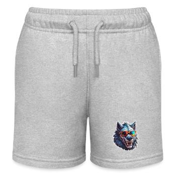 Werwolf / Vollmond / Wesen / Verwandlung / Fluch - Kinder Organic Joggingshorts Mini Bolter von Stanley/Stella - Grau meliert - Vorne