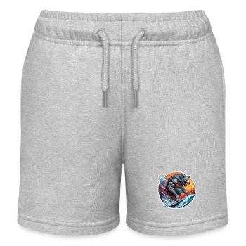 Werwolf / Vollmond / Wesen / Verwandlung / Fluch - Kinder Organic Joggingshorts Mini Bolter von Stanley/Stella - Grau meliert - Vorne
