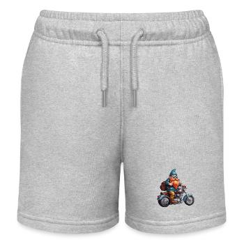Gartenzwerg / Märchenland / Kobold / Gnom / Logo - Kinder Organic Joggingshorts Mini Bolter von Stanley/Stella - Grau meliert - Vorne