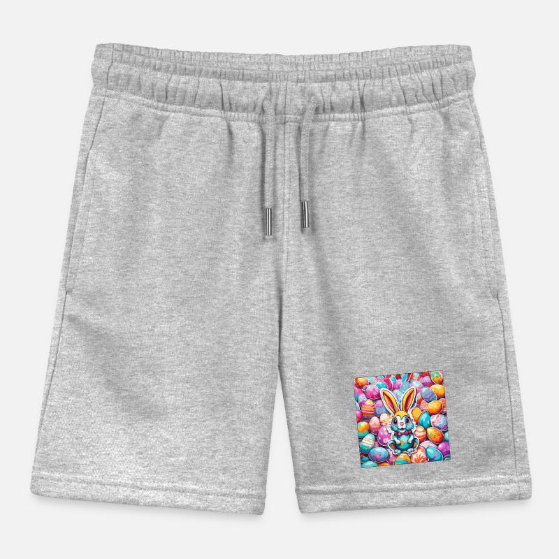 Easter Bunny / Easter / Eggs / Holidays / Easter Kids Organic Sweat Shorts by Stanley/Stella