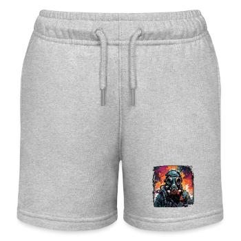 Apocalypse / Doomsday / Destruction / Anarchy - Kids Organic Sweat Shorts by Stanley/Stella - heather grey - Front