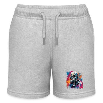 Apocalypse / Doomsday / Destruction / Anarchy - Kids Organic Sweat Shorts by Stanley/Stella - heather grey - Front