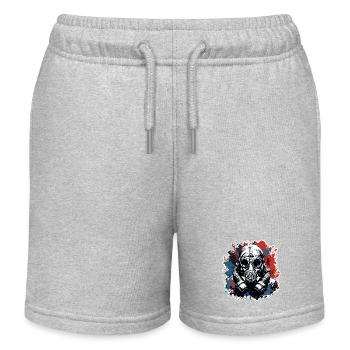 Apocalypse / Doomsday / Destruction / Anarchy - Kids Organic Sweat Shorts by Stanley/Stella - heather grey - Front