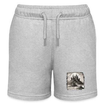 Sandburg / bauen / spielen / Schloss / Urlaub - Kinder Organic Joggingshorts Mini Bolter von Stanley/Stella - Grau meliert - Vorne