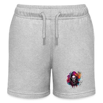 Gothique / Ténèbres / Mysticisme / Ombre / Horreur - Short de jogging enfant bio Stanley/Stella - gris chiné - Devant