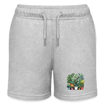 Zimmerpflanze / Topfpflanze / Dekoration / Topf - Kinder Organic Joggingshorts Mini Bolter von Stanley/Stella - Grau meliert - Vorne