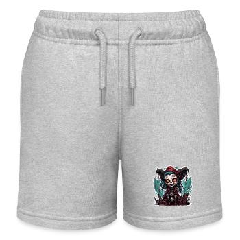 Horror Puppe / Halloween / gruselig / düster - Kinder Organic Joggingshorts Mini Bolter von Stanley/Stella - Grau meliert - Vorne