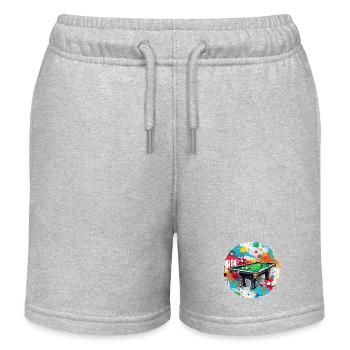 Billardtisch / Billiardkugel / 8 Ball / Pool / Kö - Kinder Organic Joggingshorts Mini Bolter von Stanley/Stella - Grau meliert - Vorne