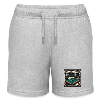 Billiard Table / Billiard Ball / 8 Ball / Pool / Kö - Kids Organic Sweat Shorts by Stanley/Stella - heather grey - Front