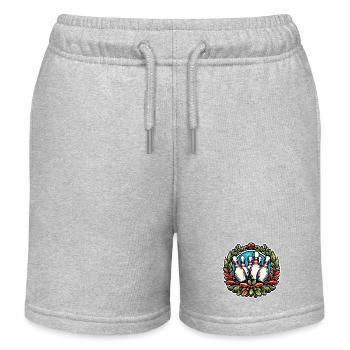 Bowling / Quilles / Bowling / Pin / Strike - Short de jogging enfant bio Stanley/Stella - gris chiné - Devant