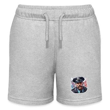 Polizei / Einsatz / Beruf / Job / Einsatzkräfte - Kinder Organic Joggingshorts Mini Bolter von Stanley/Stella - Grau meliert - Vorne