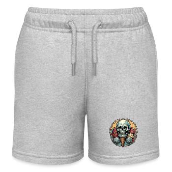 Eiscreme / Sorbet / Gelato / Sommer / Sonne - Kinder Organic Joggingshorts Mini Bolter von Stanley/Stella - Grau meliert - Vorne