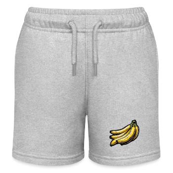 Lebensmittel / Obst / Markt / Vitamine / Design - Kinder Organic Joggingshorts Mini Bolter von Stanley/Stella - Grau meliert - Vorne