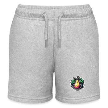 Lebensmittel / Obst / Markt / Vitamine / Design - Kinder Organic Joggingshorts Mini Bolter von Stanley/Stella - Grau meliert - Vorne