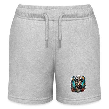 Matrose / Schiffsbesatzung / Decksmann / Anker - Kinder Organic Joggingshorts Mini Bolter von Stanley/Stella - Grau meliert - Vorne