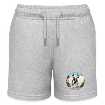 Wendigo / böser Geist / Besitzergreifend / Horror - Kinder Organic Joggingshorts Mini Bolter von Stanley/Stella - Grau meliert - Vorne