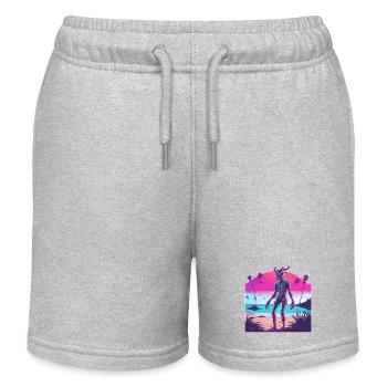 Wendigo / Evil Spirit / Possessive / Horror - Kids Organic Sweat Shorts by Stanley/Stella - heather grey - Front