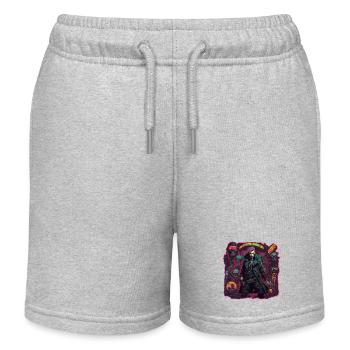 Cyberpunk / Design / Logo / Frau / Mantel / Gothic - Kinder Organic Joggingshorts Mini Bolter von Stanley/Stella - Grau meliert - Vorne
