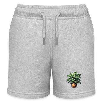 Zimmerpflanze / Topfpflanze / Dekoration / Topf - Kinder Organic Joggingshorts Mini Bolter von Stanley/Stella - Grau meliert - Vorne