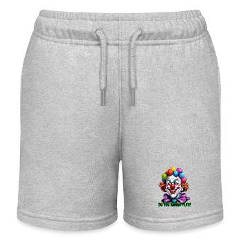 Clown / Circus / Carnival / Carnival / Playful - Kids Organic Sweat Shorts by Stanley/Stella - heather grey - Front