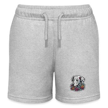 Dalmatien / Chien / Animal / Animal de compagnie / Aboiement - Short de jogging enfant bio Stanley/Stella - gris chiné - Devant