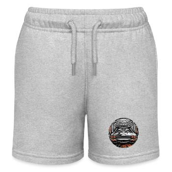 Car / Vehicle / Passenger Car / Mobile / Old Timer / Driving - Kids Organic Sweat Shorts by Stanley/Stella - heather grey - Front