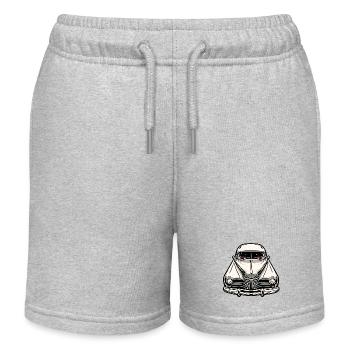 Car / Vehicle / Passenger Car / Mobile / Old Timer / Driving - Kids Organic Sweat Shorts by Stanley/Stella - heather grey - Front