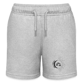 ALL I NEED Natur, Campen, Vanlife, Van - Kinder Organic Joggingshorts Mini Bolter von Stanley/Stella - Grau meliert - Vorne