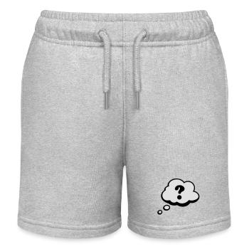 Comic Sprechblase Fragezeichen - Kinder Organic Joggingshorts Mini Bolter von Stanley/Stella - Grau meliert - Vorne