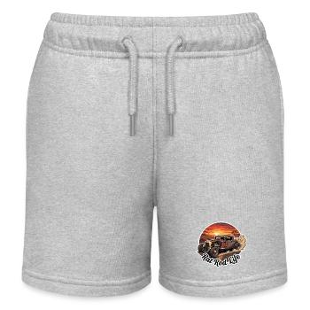 Vintage Hot Rod Leben - Kinder Organic Joggingshorts Mini Bolter von Stanley/Stella - Grau meliert - Vorne