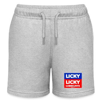 Lubrifiants Licky Retro Shield - Short de jogging enfant bio Stanley/Stella - gris chiné - Devant