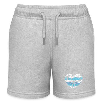 Diving Diver Snorkeling Recreational Diver - Kids Organic Sweat Shorts by Stanley/Stella - heather grey - Front