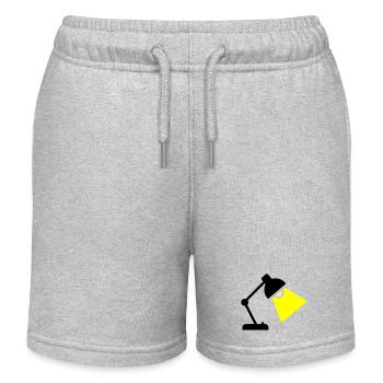 Desk Lamp Light Idea - Kids Organic Sweat Shorts by Stanley/Stella - heather grey - Front