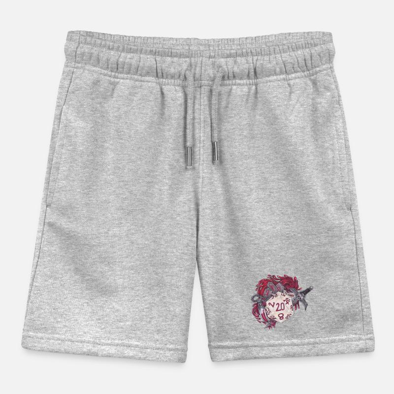 Role-Playing Tabletop D20 Dice Bloodhunter Kids Organic Sweat Shorts by Stanley/Stella