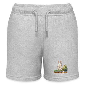 Siggi und der Zauberwald - Honig  - Kinder Organic Joggingshorts Mini Bolter von Stanley/Stella - Grau meliert - Vorne